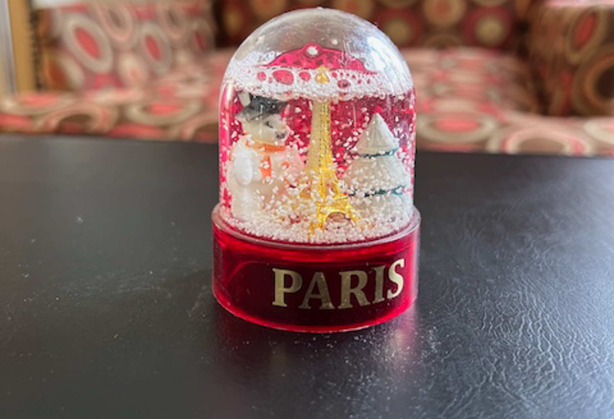 Paris Winter Holiday Snow Globe